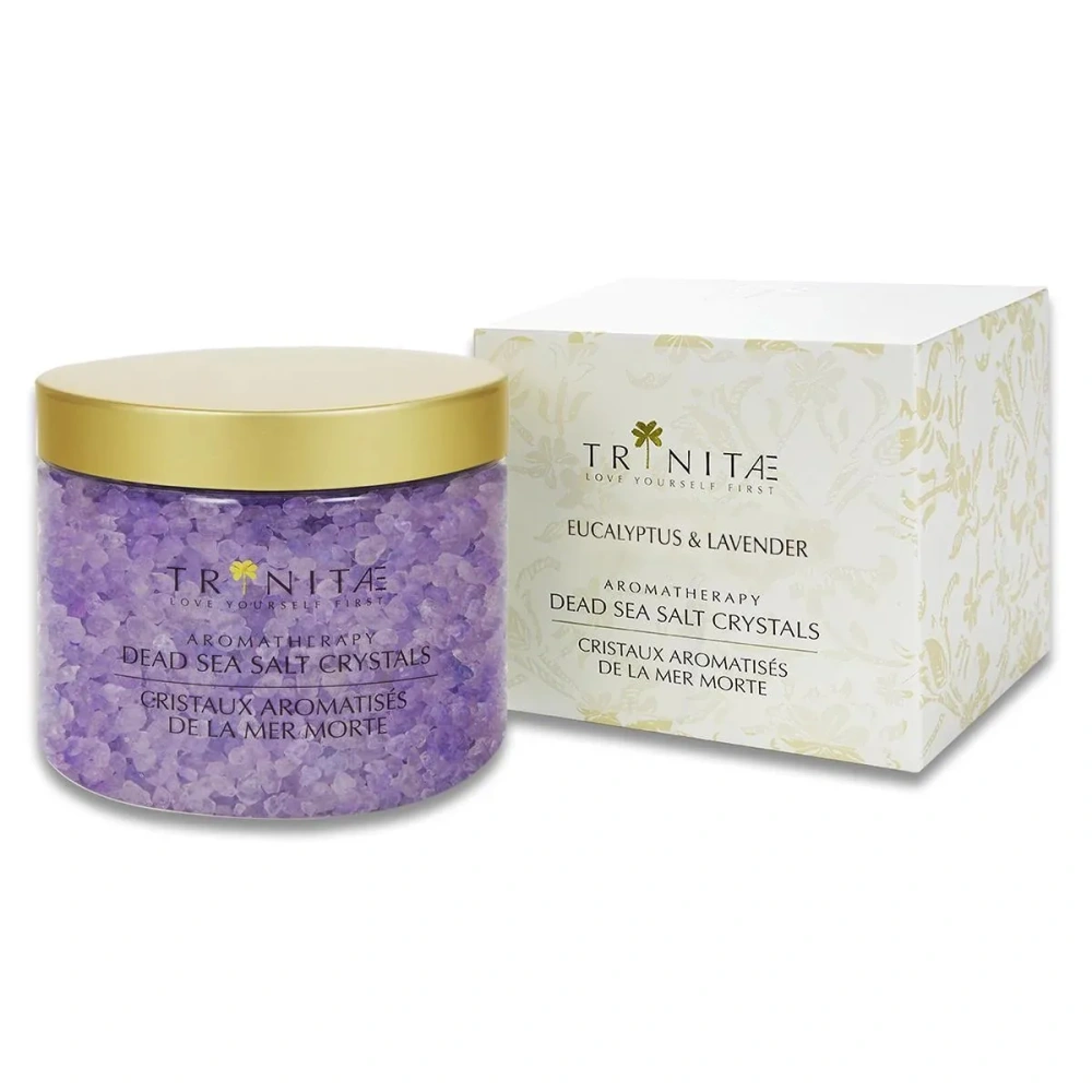 AROMATOTHERAPY DEAD SEA SALT CRYSTLAS EUCALYPTUS & LEVANDER 450GR